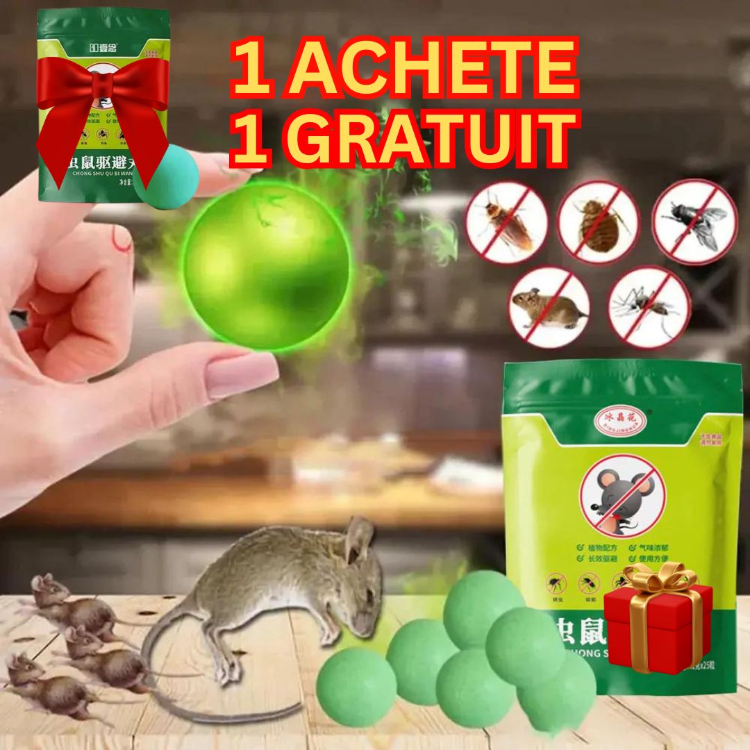 20 Granulés végétaux anti-rongeurs et nuisibles (1 Acheté = 1 Gratuit)
