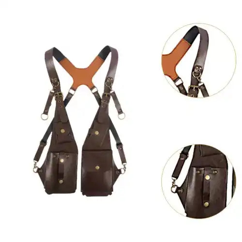 Harnais anti-vol en cuir pu