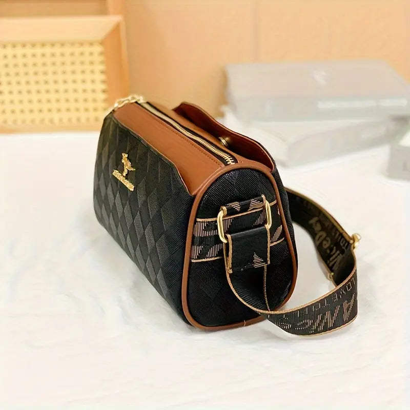 Sac bandoulière femme motif diamant