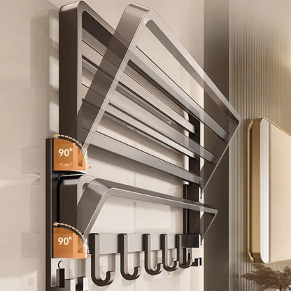 Porte-serviettes Mural en Acier Carbone