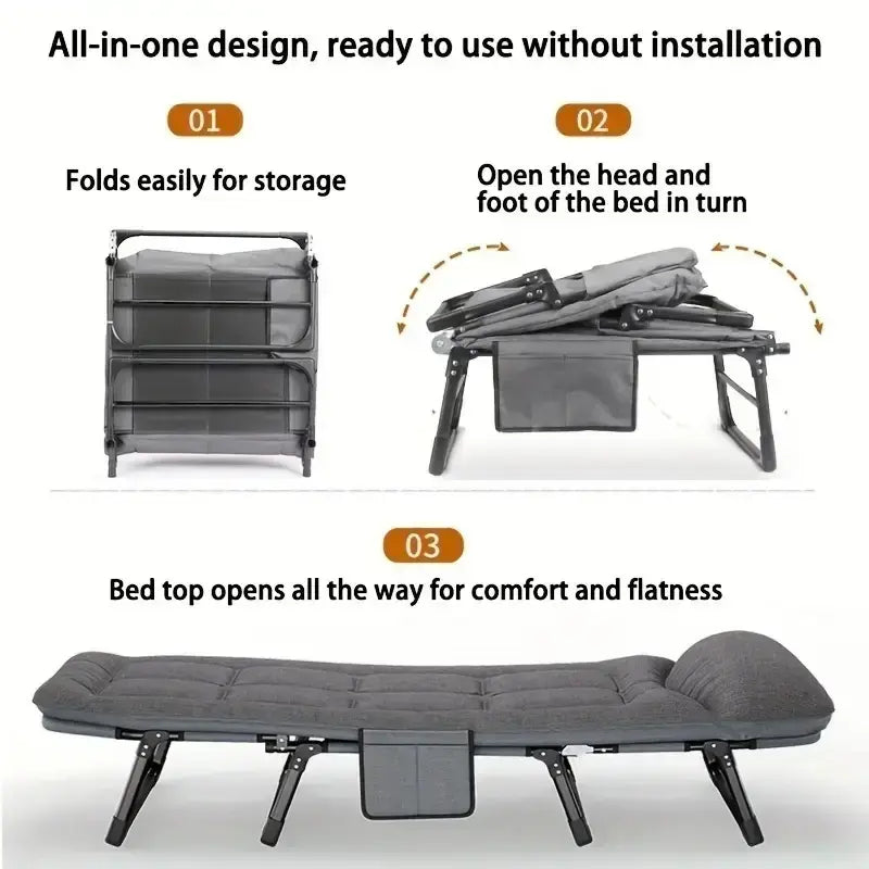 Lit Pliable Portable avec Matelas