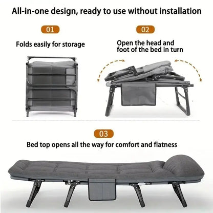 Lit Pliable Portable avec Matelas