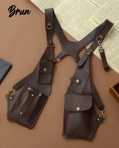 Harnais anti-vol en cuir pu
