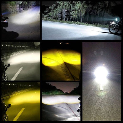 2X Feux auxiliaires LED pour moto
