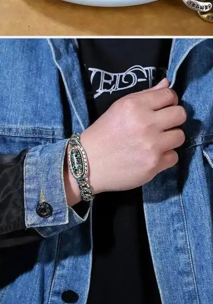 Bracelet DZI à neuf yeux pour Hommes