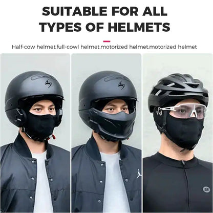 Cagoule de protection du visage en soie glacée
