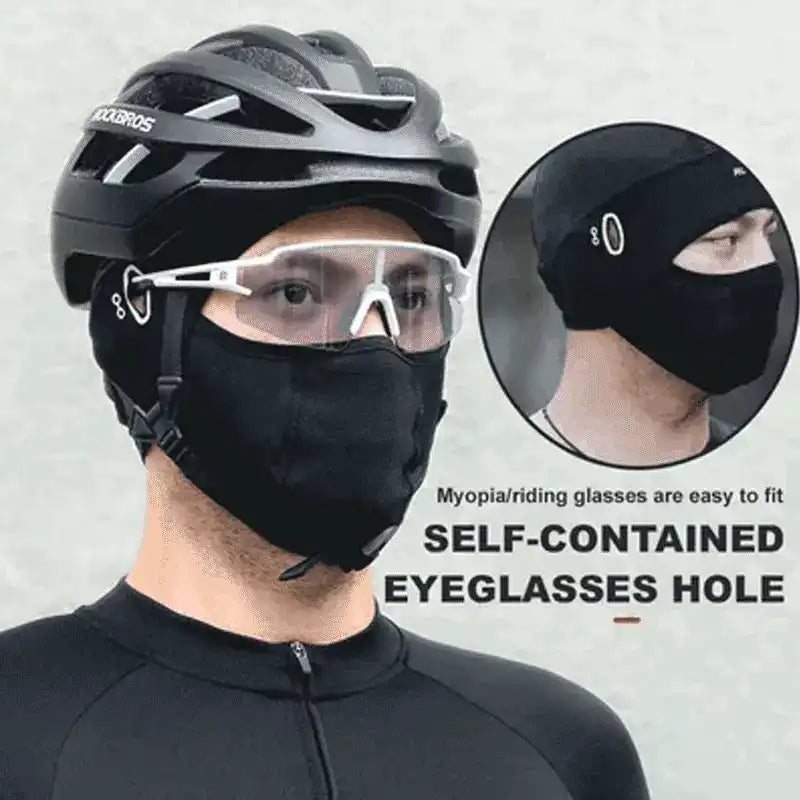 Cagoule de protection du visage en soie glacée