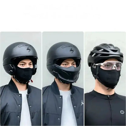 Cagoule de protection du visage en soie glacée