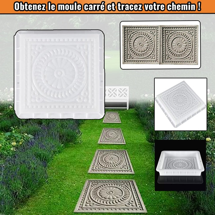 Moule carrée de Bricolage Jardin Plastique béton