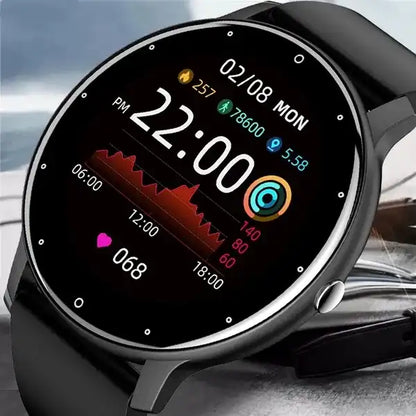 Montre Connectée Noire Étanche IP67