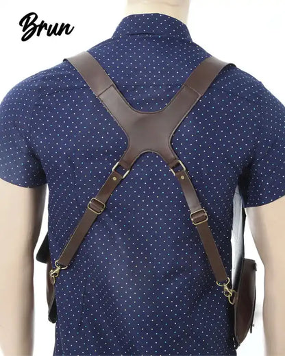 Harnais anti-vol en cuir pu