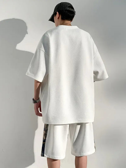 Ensemble Décontracté 2 Pièces pour Homme (Blanc)