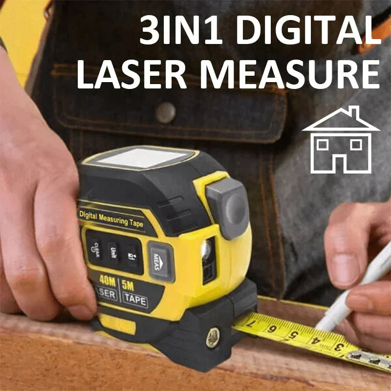 Ruban à Mesurer Laser Infrarouge 3 en 1