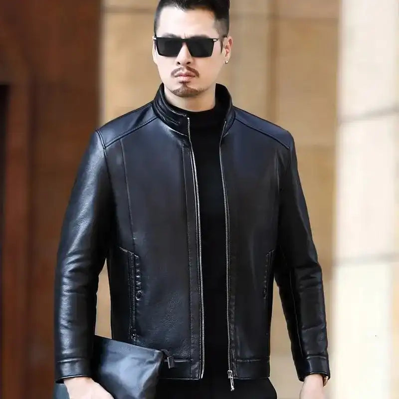 Veste en Similicuir pour Hommes