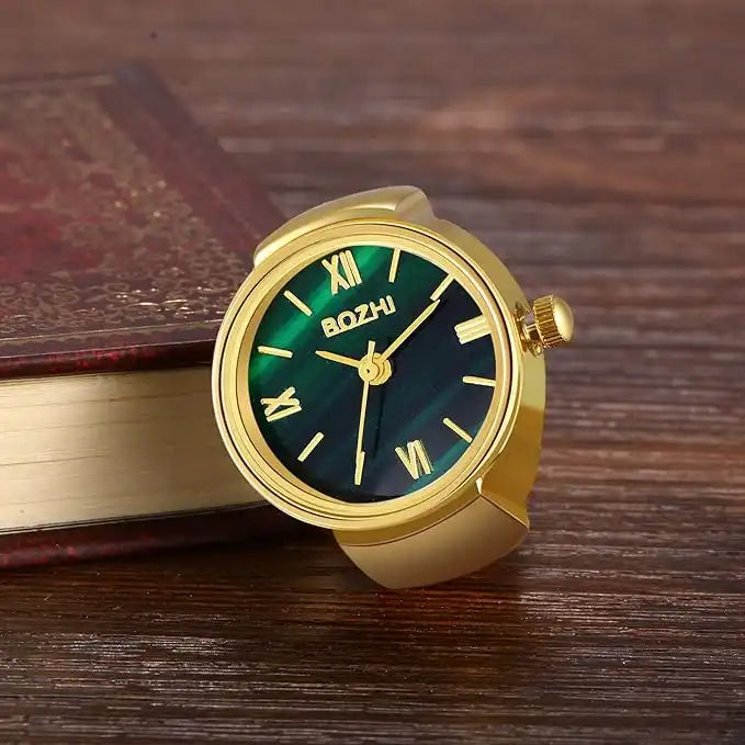 Bague Montre Miniature Élégante et Pratique