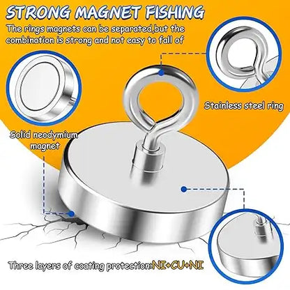 Aimant de Pêche de Trésors Ultra-Puissant
