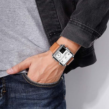 Montre carrée SKMEI de luxe pour hommes 2026