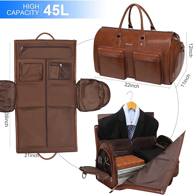 Sac de voyage convertible avec poignées
