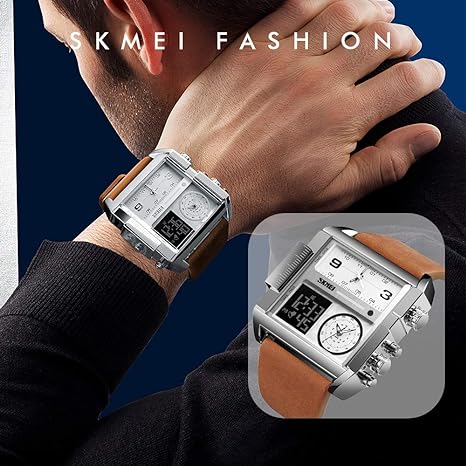 Montre carrée SKMEI de luxe pour hommes 2026