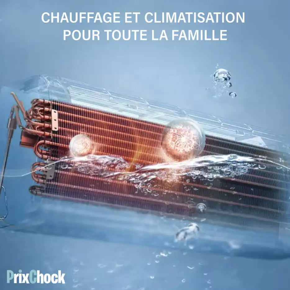Mini climatiseur mural rafraîchissant et chauffant