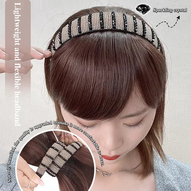 Le bandeau perruque à cheveux humains