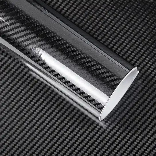 Rouleau de film vinyle fibre de carbone 5D Brillant