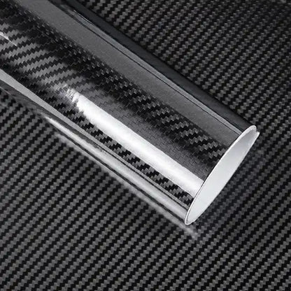 Rouleau de film vinyle fibre de carbone 5D Brillant