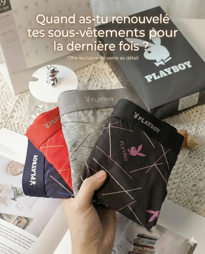 Pack 4 Boxers Respirants Antibactériens pour Homme