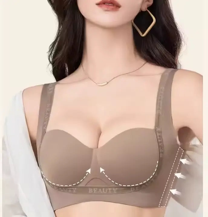 Soutien-Gorge Invisible Rehausseur Sans Armature (Beige)
