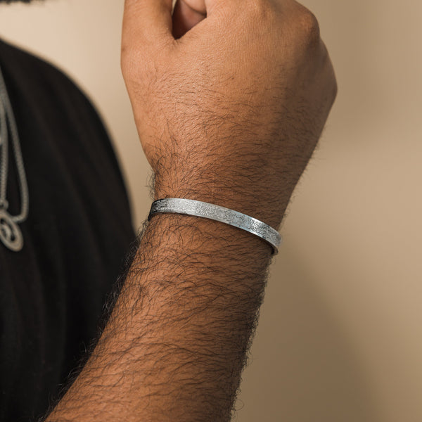 2 Bracelets Ayat Al Kursi en Argent et Or acier inoxydable