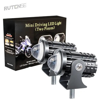 2X Feux auxiliaires LED pour moto