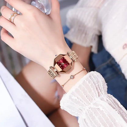 Montre-Bracelet Analogique en Acier Inoxydable