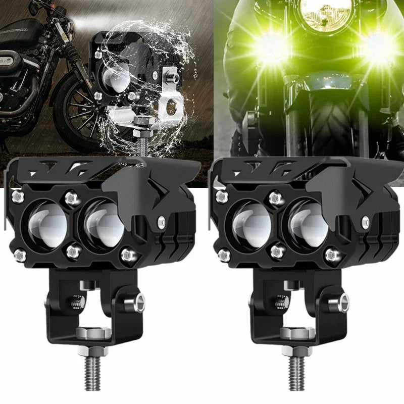 2 Phares LED Haute performance multifonction