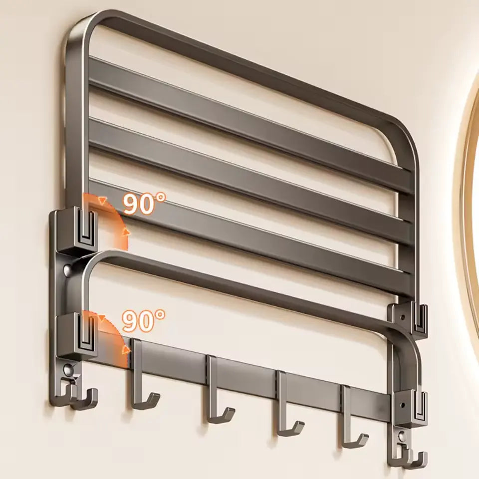 Porte-serviettes Mural en Acier Carbone