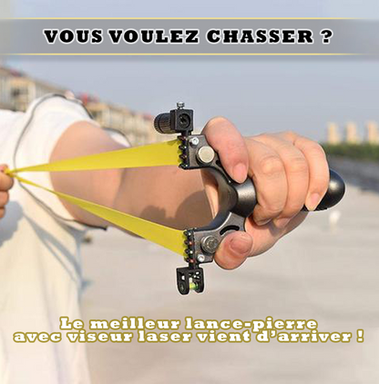 Lance-pierre avec viseur laser ci