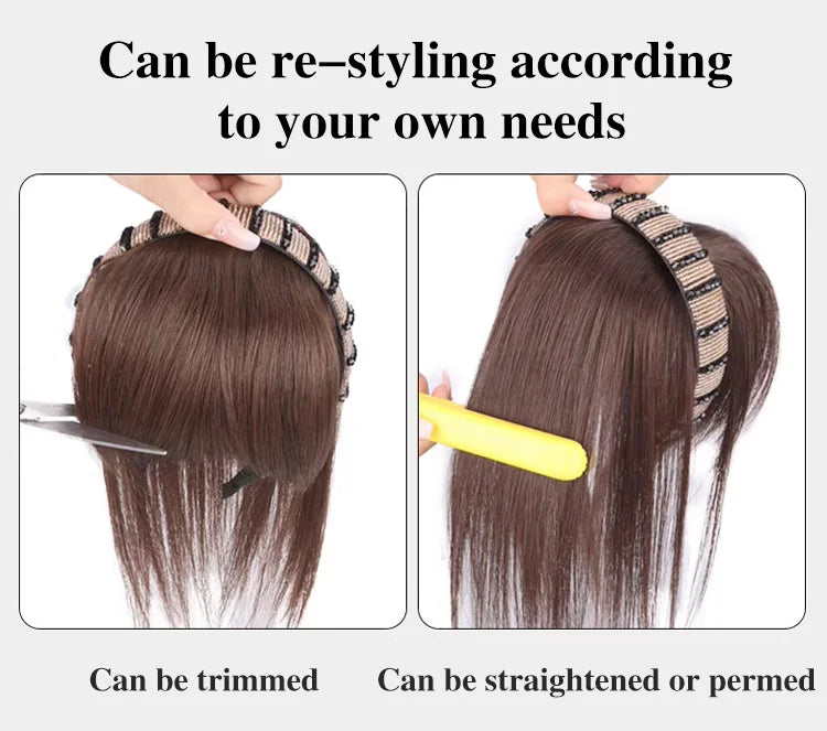 Le bandeau perruque à cheveux humains