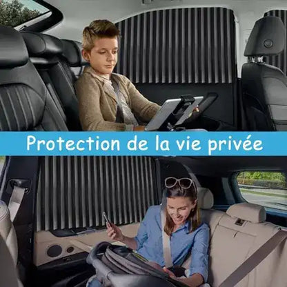 Lot de 4 Pares-Soleil Magnétique pour Voiture