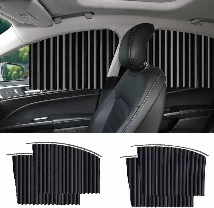 Lot de 4 Pares-Soleil Magnétique pour Voiture