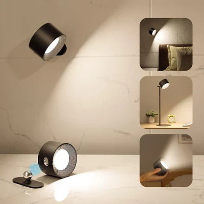 Lampe murale magnétique rotative 360°