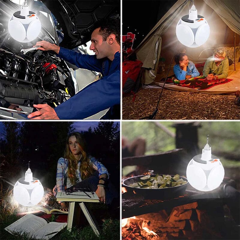 Veilleuse solaire sphérique