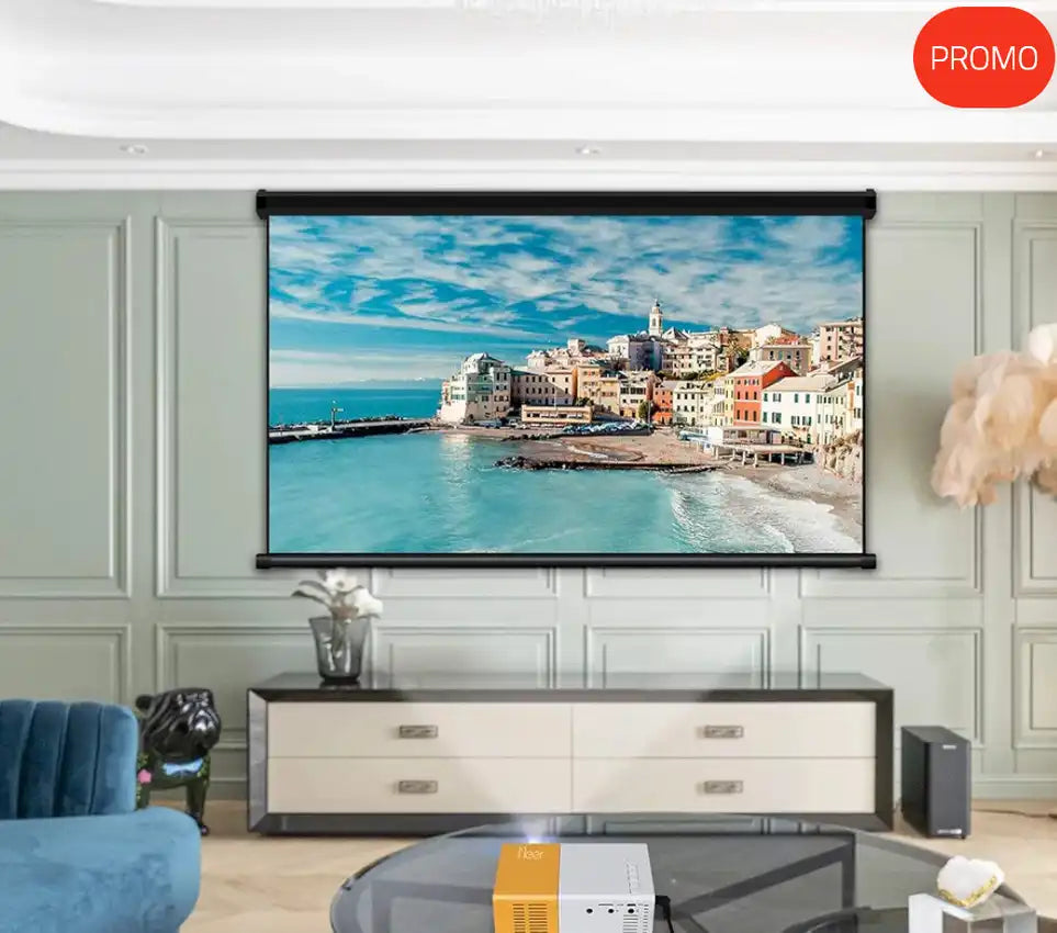 Mini projecteur LED portable avec haut-parleur intégré