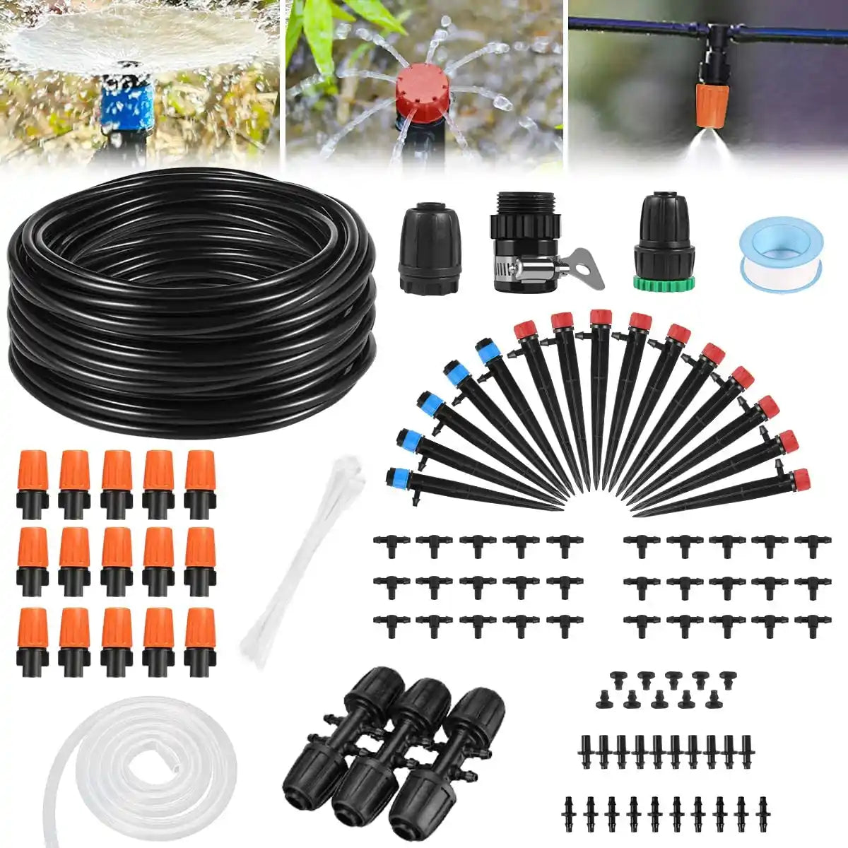 Système d'Irrigation Automatique Complet (30 mètres)