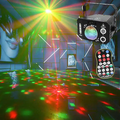 Mini Disco à 7 Yeux avec télécommande