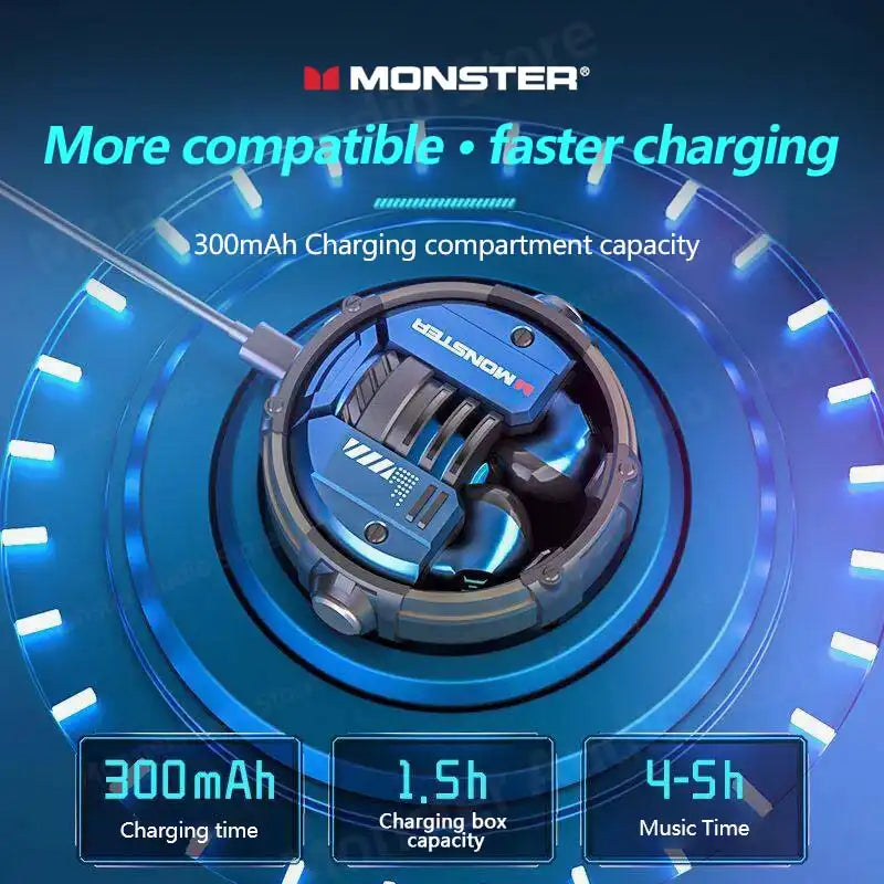 Écouteurs Monster XKT10 étanches tactile 2024
