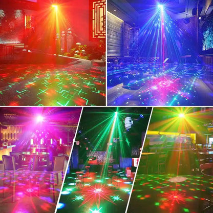 Mini Disco à 7 Yeux avec télécommande