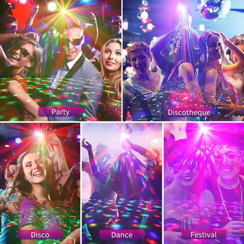 Mini Disco à 7 Yeux avec télécommande