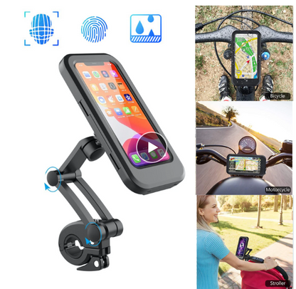👉Support de téléphone portable étanche réglable pour vélo et moto